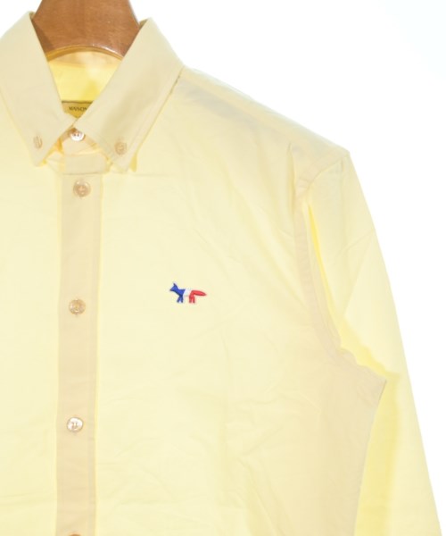 MAISON KITSUNE（メゾンキツネ）カジュアルシャツ 黄 サイズ:37(XS位) メンズ/2200632927418