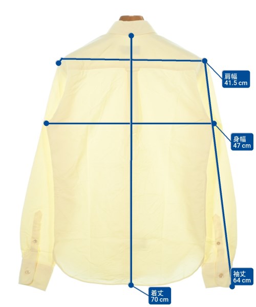 MAISON KITSUNE（メゾンキツネ）カジュアルシャツ 黄 サイズ:37(XS位) メンズ/2200632927418