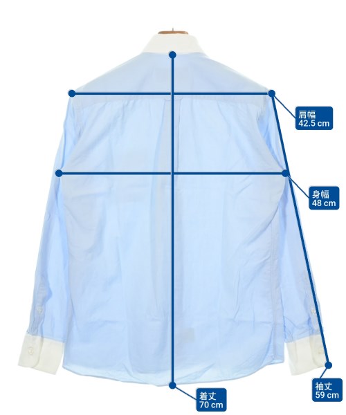 MAISON KITSUNE（メゾンキツネ）カジュアルシャツ 青 サイズ:S メンズ/2200632927432