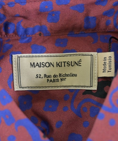 MAISON KITSUNE（メゾンキツネ）カジュアルシャツ 赤 サイズ:37(XS位) メンズ/2200632927494