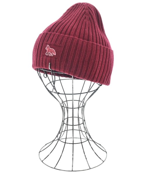 MAISON KITSUNE(メゾンキツネ)ニットキャップ・ビーニー 赤 サイズ:-/2200643602045