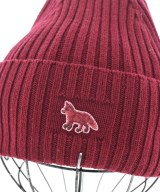 MAISON KITSUNE（メゾンキツネ）ニットキャップ・ビーニー 赤 サイズ:- メンズ/2200643602045