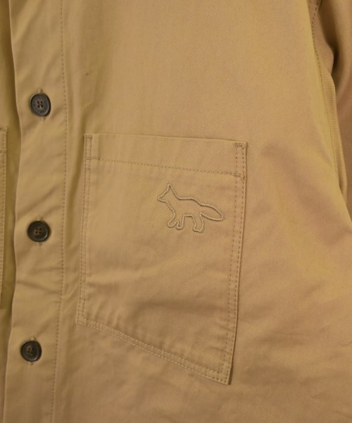 MAISON KITSUNE（メゾンキツネ）カジュアルシャツ ベージュ サイズ:L メンズ/2200644168069