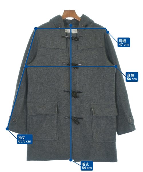 MAISON KITSUNE（メゾンキツネ）ダッフルコート グレー サイズ:S メンズ/2200619679026
