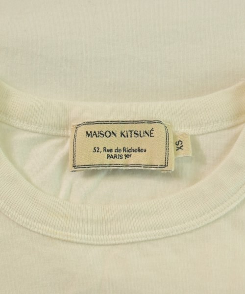 MAISON KITSUNE（メゾンキツネ）Tシャツ・カットソー 白 サイズ:XS メンズ/2200612511064