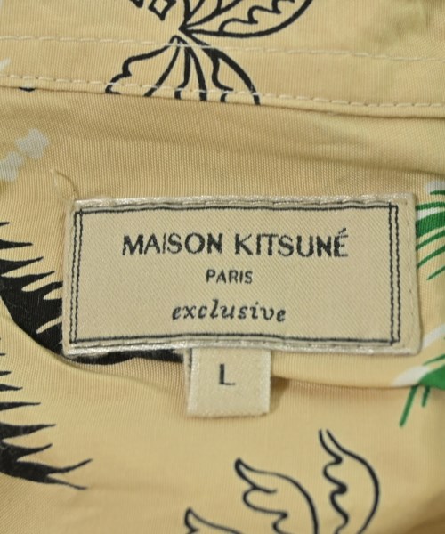 MAISON KITSUNE（メゾンキツネ）カジュアルシャツ ベージュ サイズ:L メンズ/2200622606040