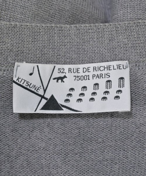 MAISON KITSUNE（メゾンキツネ）カーディガン グレー サイズ:XS メンズ/2200623281062