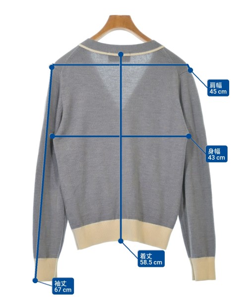 MAISON KITSUNE（メゾンキツネ）カーディガン グレー サイズ:XS メンズ/2200623281062