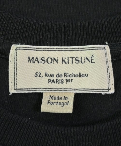 MAISON KITSUNE（メゾンキツネ）Tシャツ・カットソー 黒 サイズ:XS メンズ/2200612077461