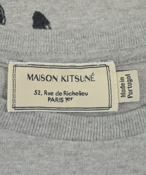 MAISON KITSUNE（メゾンキツネ）Tシャツ・カットソー グレー サイズ:XS メンズ/2200612077720