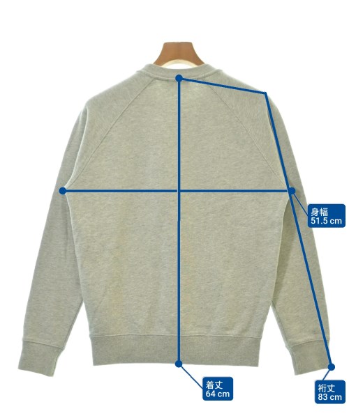 MAISON KITSUNE（メゾンキツネ）スウェット グレー サイズ:XS メンズ/2200621364026