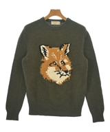 MAISON KITSUNE（メゾンキツネ）ニット・セーター カーキ サイズ:S メンズ/2200625656028