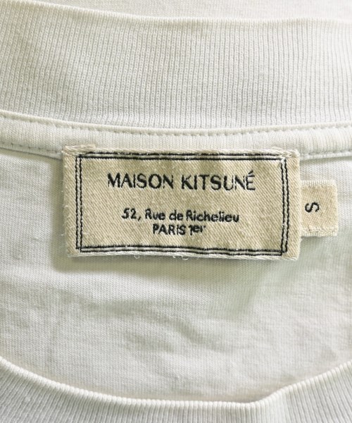 MAISON KITSUNE（メゾンキツネ）Tシャツ・カットソー 白 サイズ:S メンズ/2200626391072