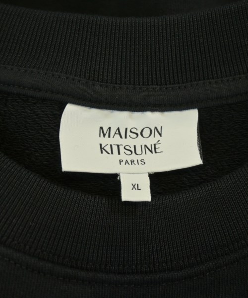 MAISON KITSUNE（メゾンキツネ）スウェット 黒 サイズ:XL メンズ/2200627064050