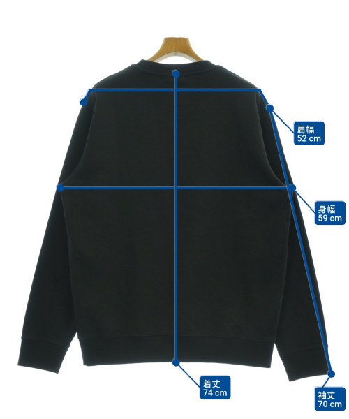 MAISON KITSUNE（メゾンキツネ）スウェット 黒 サイズ:XL メンズ/2200627064050