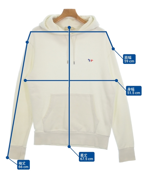 MAISON KITSUNE（メゾンキツネ）パーカー 白 サイズ:M メンズ/2200615940069