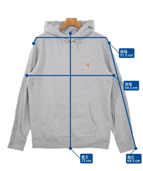 MAISON KITSUNE（メゾンキツネ）パーカー グレー サイズ:L メンズ/2200628333179