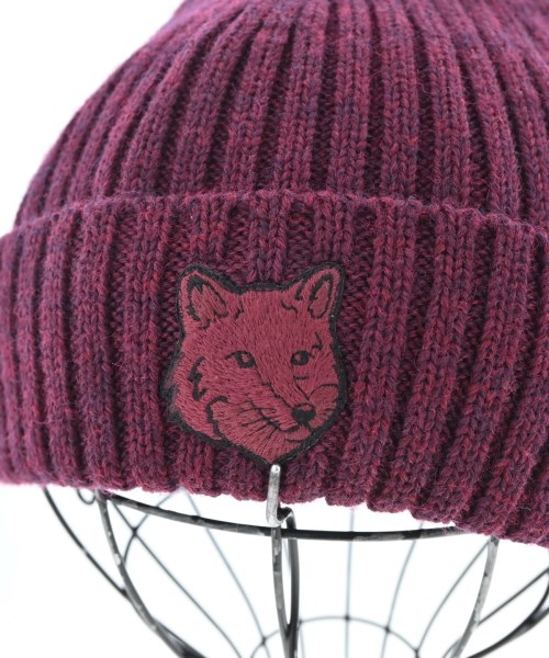 MAISON KITSUNE（メゾンキツネ）ニットキャップ・ビーニー 赤 サイズ:- メンズ/2200628950055