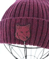 MAISON KITSUNE（メゾンキツネ）ニットキャップ・ビーニー 赤 サイズ:- メンズ/2200628950055