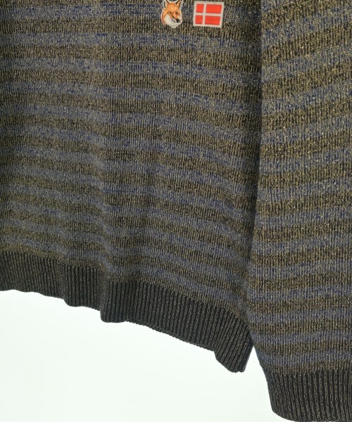 MAISON KITSUNE（メゾンキツネ）ニット・セーター 青 サイズ:M メンズ/2200629980402