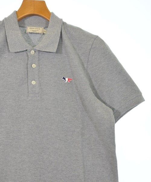 MAISON KITSUNE（メゾンキツネ）ポロシャツ グレー サイズ:S メンズ/2200630123027