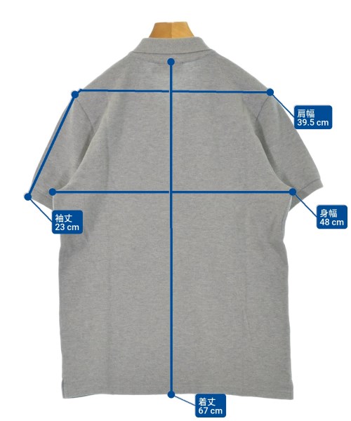 MAISON KITSUNE（メゾンキツネ）ポロシャツ グレー サイズ:S メンズ/2200630123027