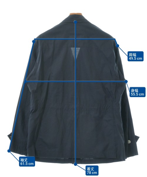 MAISON KITSUNE（メゾンキツネ）ミリタリーブルゾン 紺 サイズ:S メンズ/2200630739020