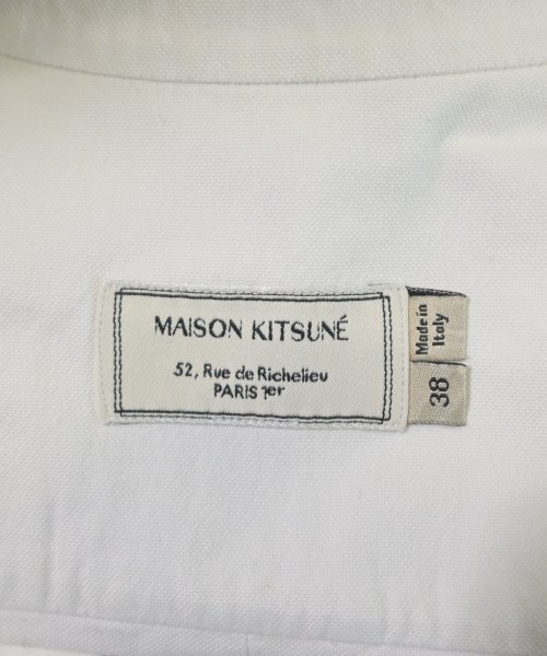 MAISON KITSUNE（メゾンキツネ）カジュアルシャツ 白 サイズ:38(S位) メンズ/2200632268016