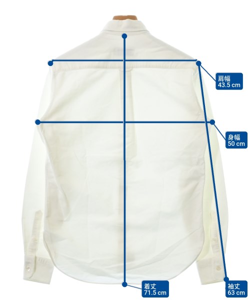 MAISON KITSUNE（メゾンキツネ）カジュアルシャツ 白 サイズ:38(S位) メンズ/2200632268016