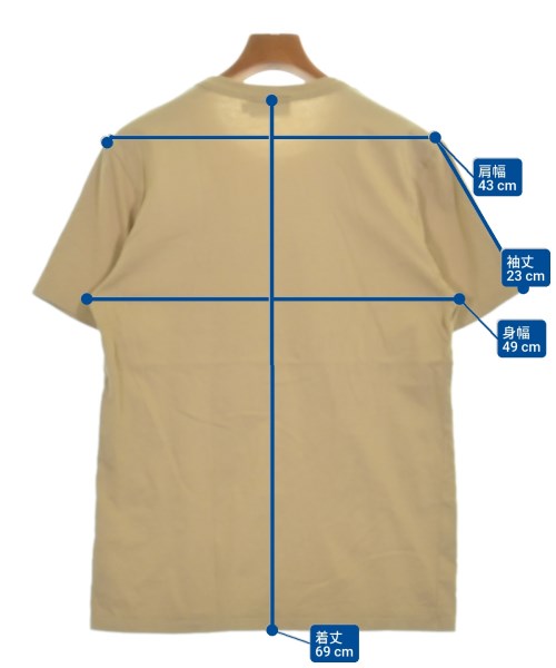 MAISON KITSUNE（メゾンキツネ）Tシャツ・カットソー ベージュ サイズ:S メンズ/2200632445035