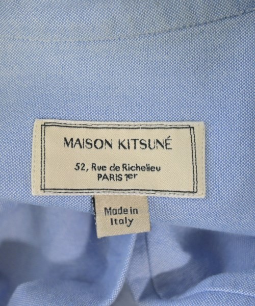 MAISON KITSUNE（メゾンキツネ）カジュアルシャツ 青 サイズ:39(M位) メンズ/2200611443038