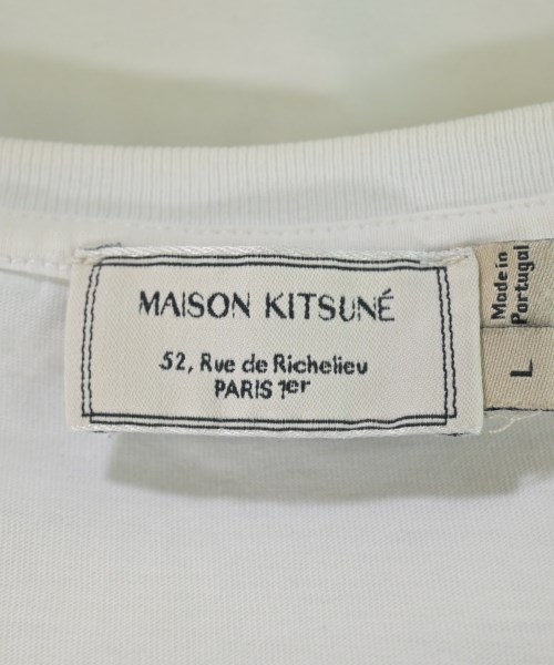 MAISON KITSUNE（メゾンキツネ）Tシャツ・カットソー 白 サイズ:L メンズ/2200611443267