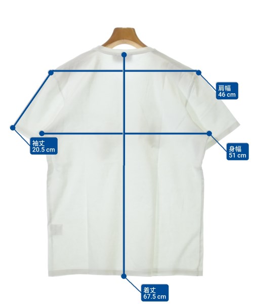 MAISON KITSUNE（メゾンキツネ）Tシャツ・カットソー 白 サイズ:L メンズ/2200611443267