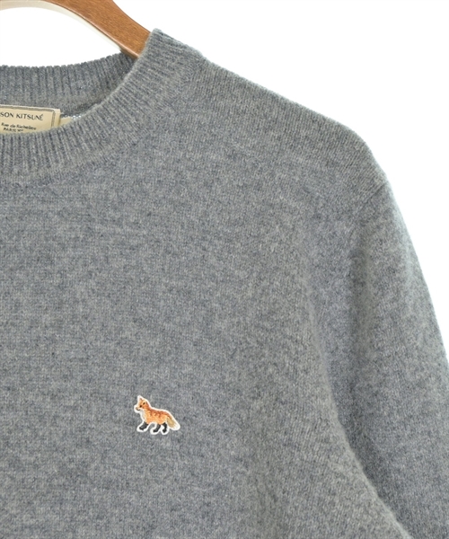 MAISON KITSUNE（メゾンキツネ）ニット・セーター グレー サイズ:S メンズ/2200613200011