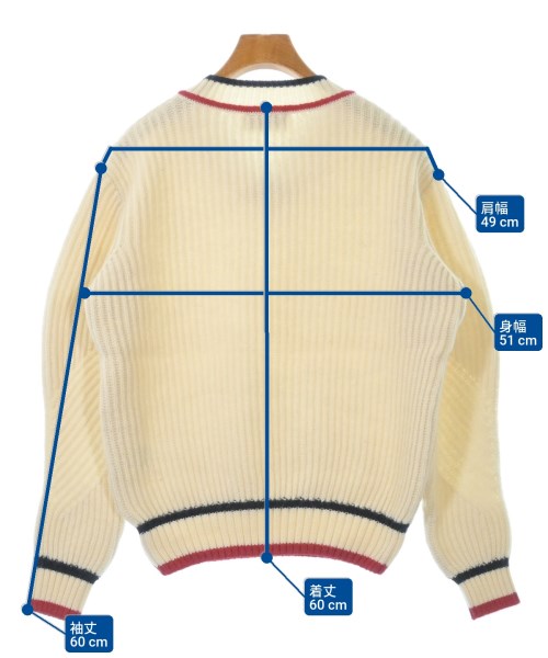 MAISON KITSUNE（メゾンキツネ）ニット・セーター ベージュ サイズ:XS メンズ/2200620164139