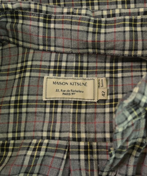 MAISON KITSUNE（メゾンキツネ）カジュアルシャツ グレー サイズ:42(M位) メンズ/2200620812023