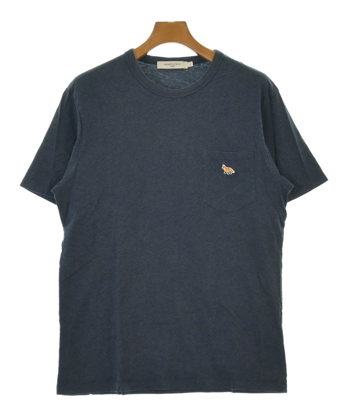 ☆送料・関税込 メゾンキツネ Tシャツ MAISON KITSUNE（メゾンキツネ）Tシャツ・カットソー 紺 サイズ