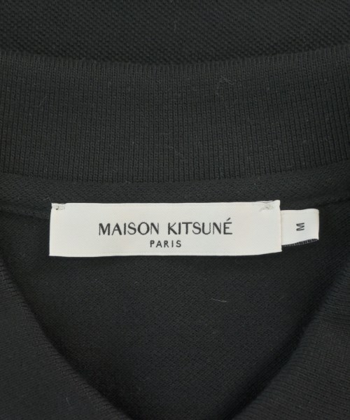 MAISON KITSUNE（メゾンキツネ）ポロシャツ 黒 サイズ:M メンズ/2200607630022