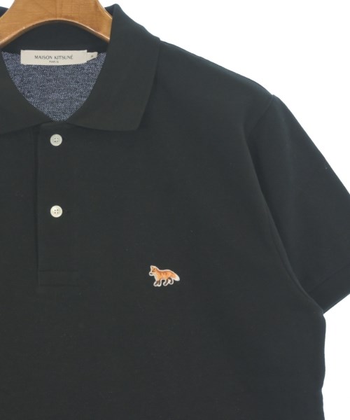 MAISON KITSUNE（メゾンキツネ）ポロシャツ 黒 サイズ:M メンズ/2200607630022