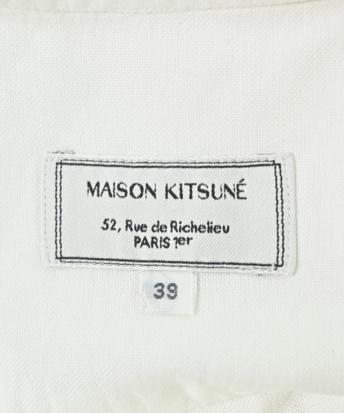 MAISON KITSUNE（メゾンキツネ）カジュアルシャツ 白 サイズ:39(M位) メンズ/2200608227337