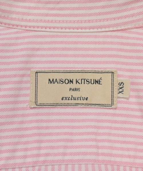 MAISON KITSUNE（メゾンキツネ）カジュアルシャツ ピンク サイズ:XXS メンズ/2200673665065