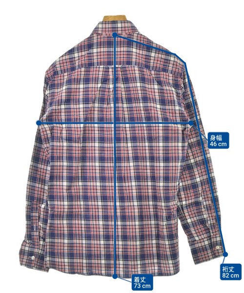 MAISON KITSUNE（メゾンキツネ）カジュアルシャツ 青 サイズ:S メンズ/2200675084048