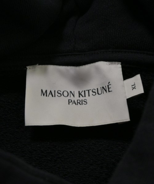 MAISON KITSUNE（メゾンキツネ）パーカー 黒 サイズ:XL メンズ/2200667175051