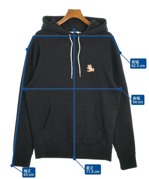 MAISON KITSUNE（メゾンキツネ）パーカー 黒 サイズ:XL メンズ/2200667175051