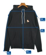 MAISON KITSUNE（メゾンキツネ）パーカー 黒 サイズ:XL メンズ/2200667175051