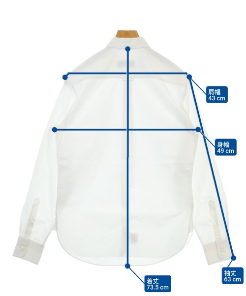 MAISON KITSUNE（メゾンキツネ）カジュアルシャツ 白 サイズ:38(S位) メンズ/2200677136110