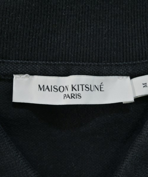 MAISON KITSUNE（メゾンキツネ）ポロシャツ 黒 サイズ:M メンズ/2200677184036