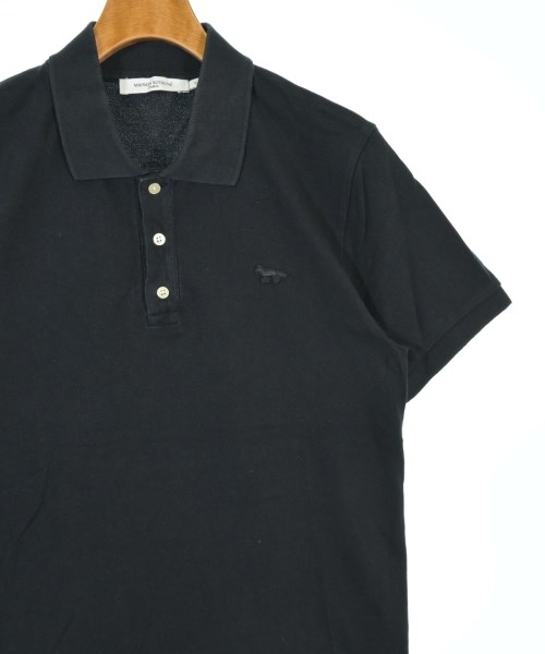 MAISON KITSUNE（メゾンキツネ）ポロシャツ 黒 サイズ:M メンズ/2200677184036
