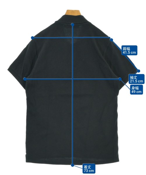 MAISON KITSUNE（メゾンキツネ）ポロシャツ 黒 サイズ:M メンズ/2200677184036