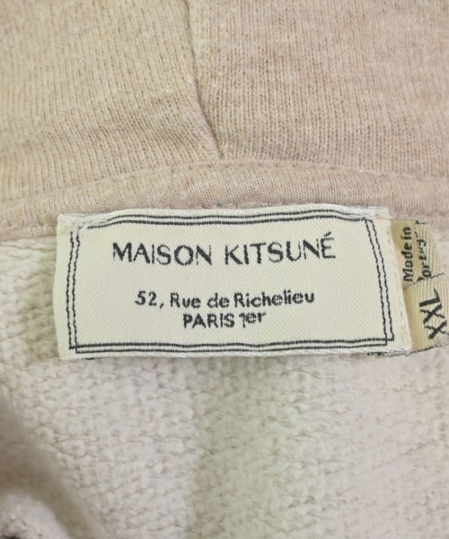 MAISON KITSUNE（メゾンキツネ）パーカー ベージュ サイズ:XXL メンズ/2200677965031